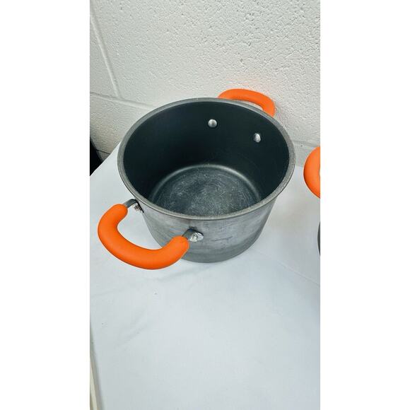 Rachael Ray Brights Hard Anodized Cookware Set Non-Stick Set Of 4 - Picture 2 of 13